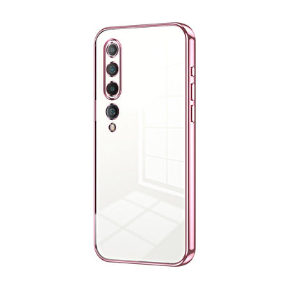 Xiaomi Mi 10 5G Case - Transparent Plating & Precision Hole Design for Luxury and Protection-buycases.co.uk