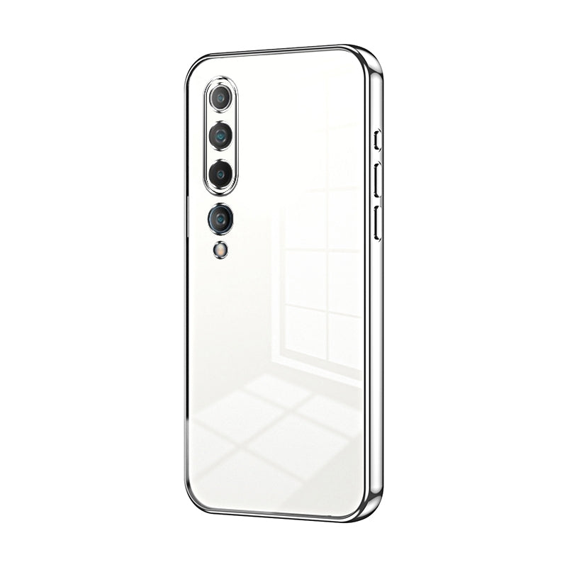Xiaomi Mi 10 5G Case - Transparent Plating & Precision Hole Design for Luxury and Protection-buycases.co.uk