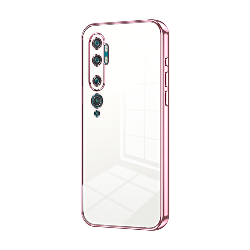 Xiaomi Mi Note 10 Case - Transparent Plating & Precision Hole Design for Luxury and Protection-buycases.co.uk