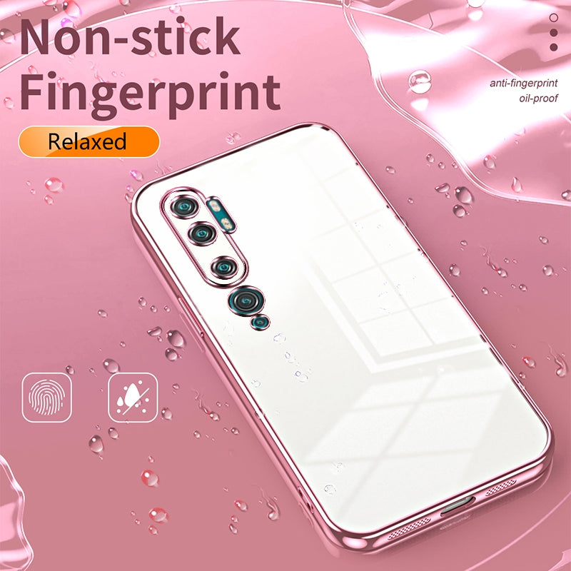 Xiaomi Mi CC9 Pro Case - Transparent Plating & Precision Hole Design for Luxury and Protection-buycases.co.uk