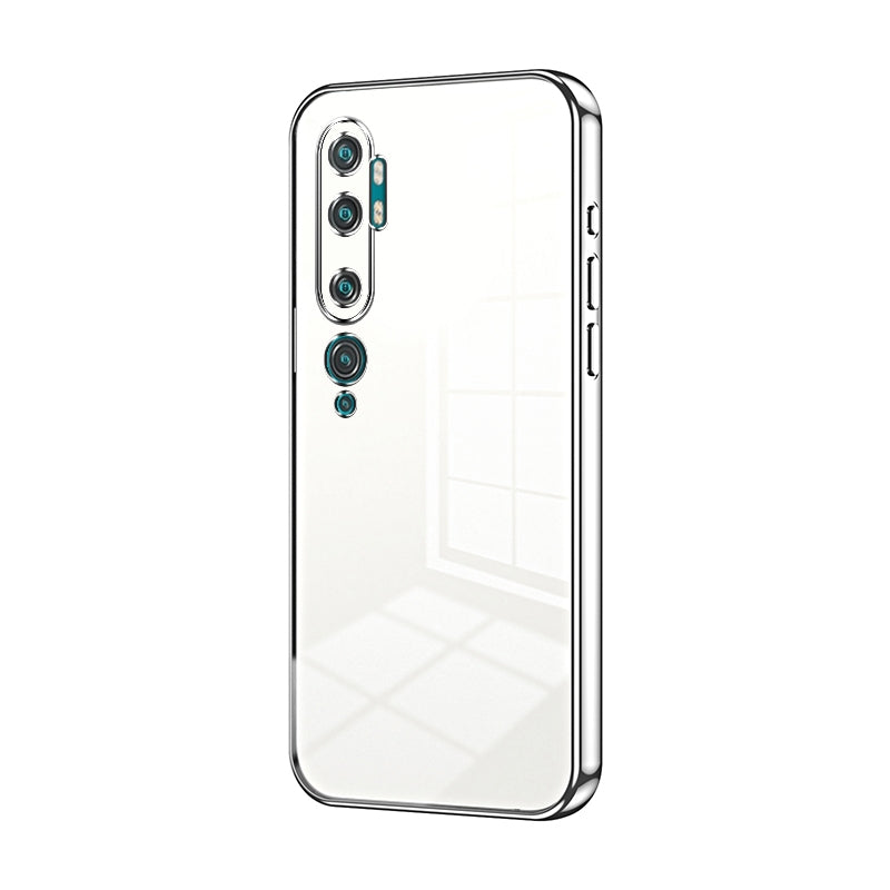 Xiaomi Mi Note 10 Case - Transparent Plating & Precision Hole Design for Luxury and Protection-buycases.co.uk