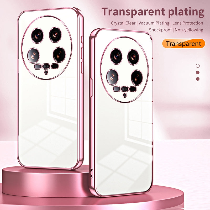Xiaomi 14 Ultra Case - Transparent Plating & Precision Hole Design for Luxury and Protection-buycases.co.uk