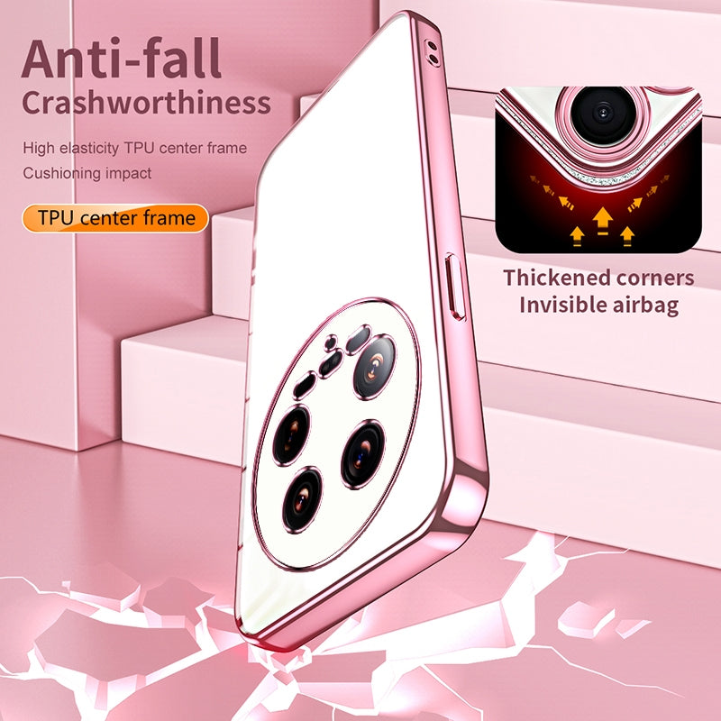 Xiaomi 14 Ultra Case - Transparent Plating & Precision Hole Design for Luxury and Protection-buycases.co.uk