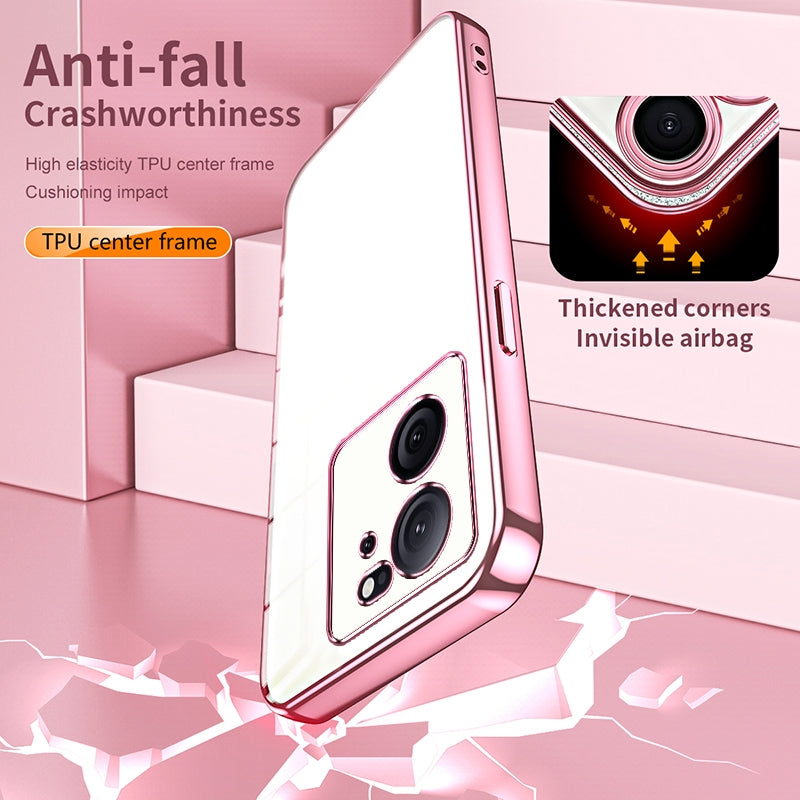 Xiaomi 13T Case - Transparent Plating & Precision Hole Design for Luxury and Protection-buycases.co.uk