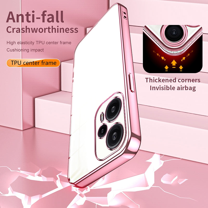 Xiaomi Poco F5 Case - Transparent Plating & Precision Hole Design for Luxury and Protection-buycases.co.uk