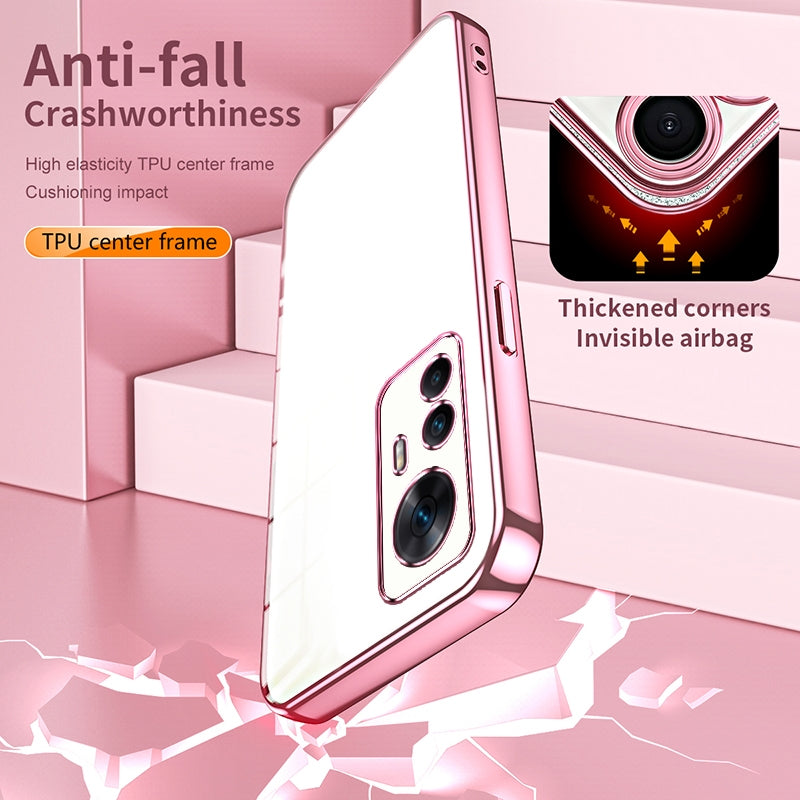 Xiaomi 12T Case - Transparent Plating & Precision Hole Design for Luxury and Protection-buycases.co.uk