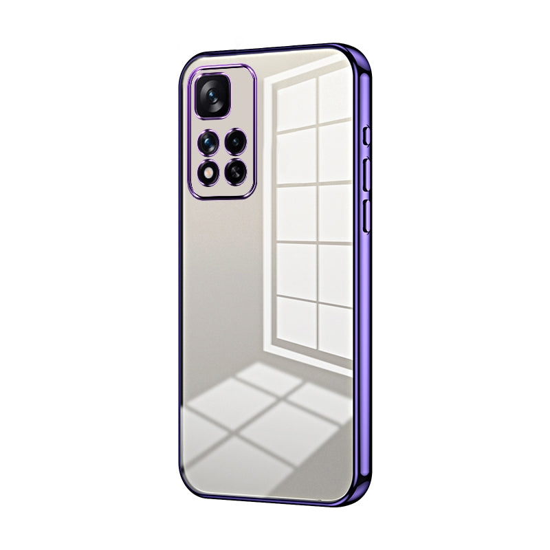 Xiaomi Redmi Note 11 Pro+ 5G Case - Transparent Plating & Precision Hole Design for Luxury and Protection-buycases.co.uk