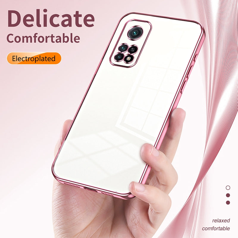 Xiaomi Mi 10T Pro 5G Case - Transparent Plating & Precision Hole Design for Luxury and Protection-buycases.co.uk