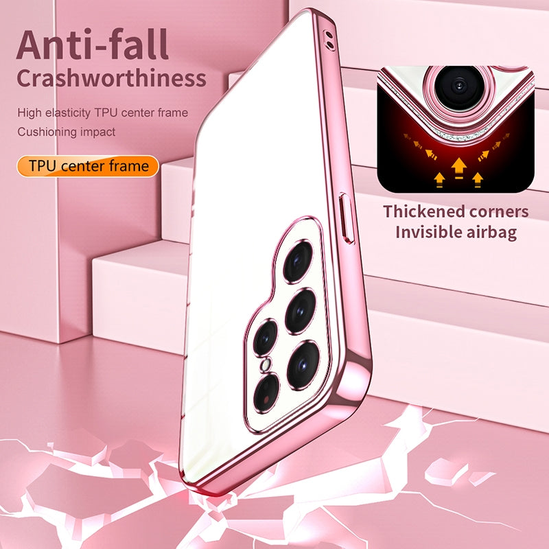 Samsung Galaxy S24 Ultra 5G Case - Transparent Plating & Precision Hole Design for Luxury and Protection-buycases.co.uk