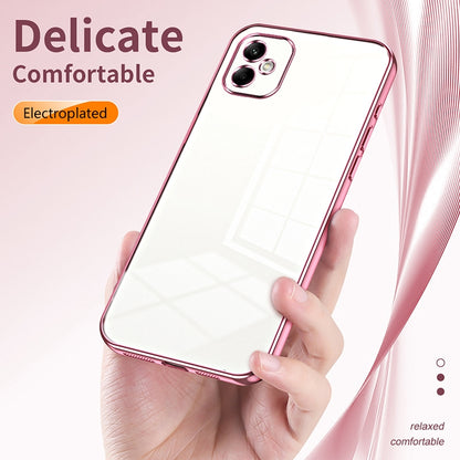 Samsung Galaxy A05 Case - Transparent Plating & Precision Hole Design for Luxury and Protection-buycases.co.uk