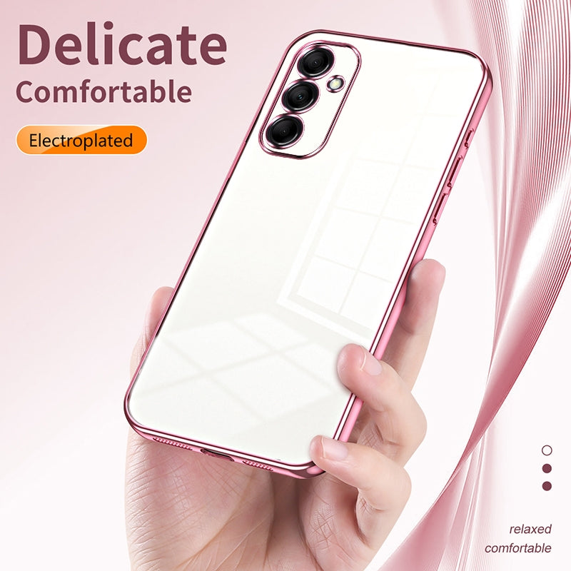 Samsung Galaxy M14 Case - Transparent Plating & Precision Hole Design for Luxury and Protection-buycases.co.uk