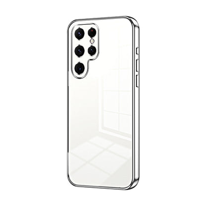 Samsung Galaxy S22 Ultra 5G Case - Transparent Plating & Precision Hole Design for Luxury and Protection-buycases.co.uk