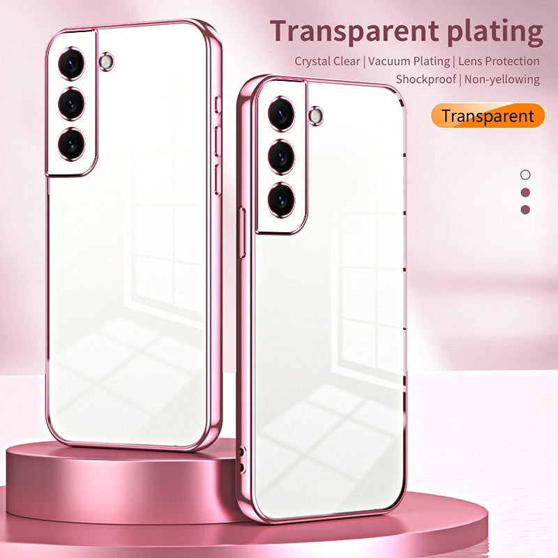 Samsung Galaxy S22 5G Case - Transparent Plating & Precision Hole Design for Luxury and Protection-buycases.co.uk