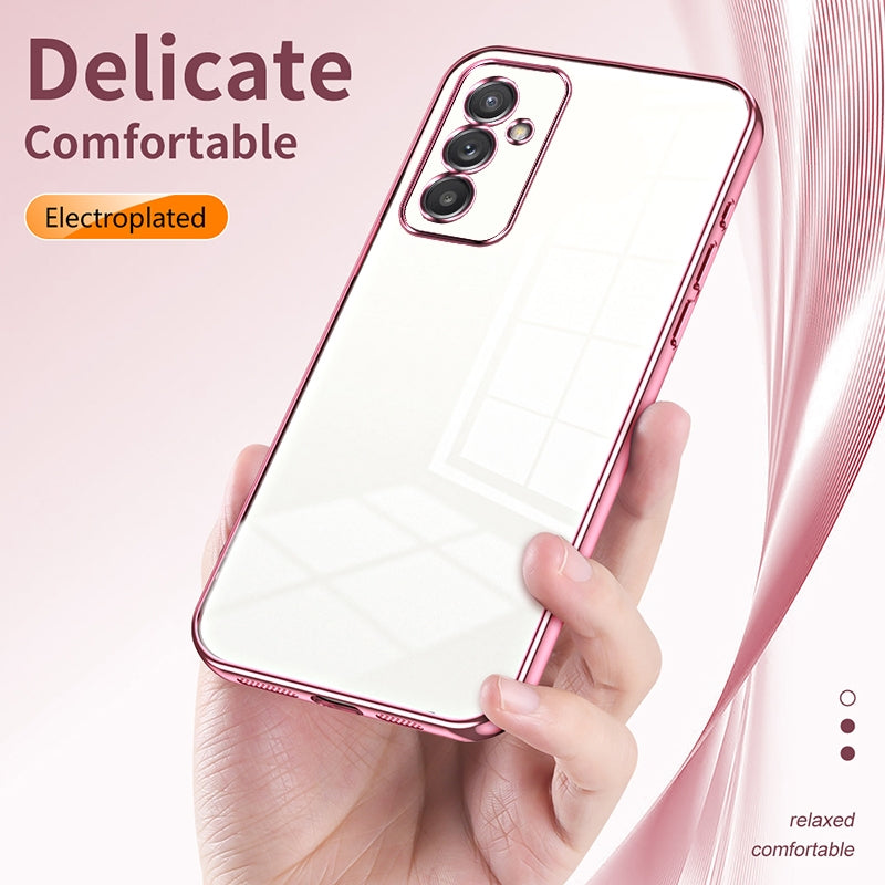 Samsung Galaxy A82 5G Case - Transparent Plating & Precision Hole Design for Luxury and Protection-buycases.co.uk