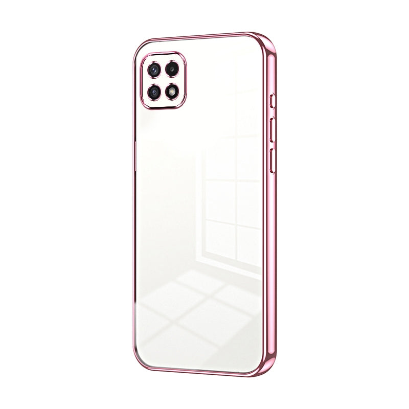 Samsung Galaxy A22 5G Case - Transparent Plating & Precision Hole Design for Luxury and Protection-buycases.co.uk