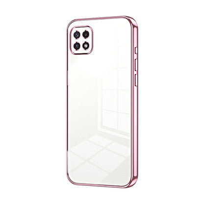 Samsung Galaxy A22s Case - Transparent Plating & Precision Hole Design for Luxury and Protection-buycases.co.uk