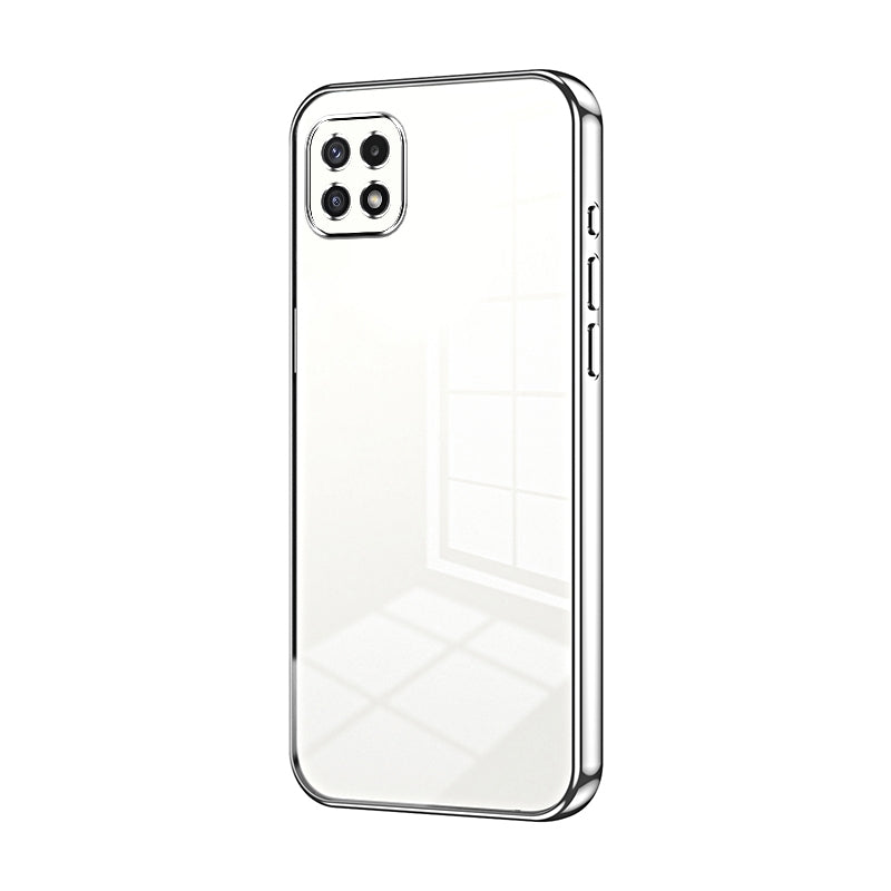 Samsung Galaxy A22 5G Case - Transparent Plating & Precision Hole Design for Luxury and Protection-buycases.co.uk