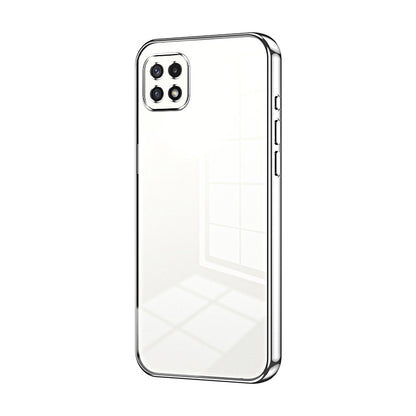 Samsung Galaxy A22s Case - Transparent Plating & Precision Hole Design for Luxury and Protection-buycases.co.uk
