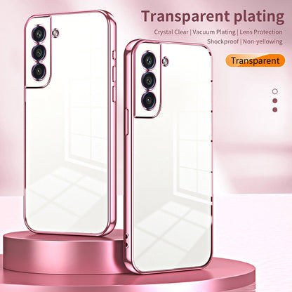 Samsung Galaxy S21 FE 5G Case - Transparent Plating & Precision Hole Design for Luxury and Protection-buycases.co.uk