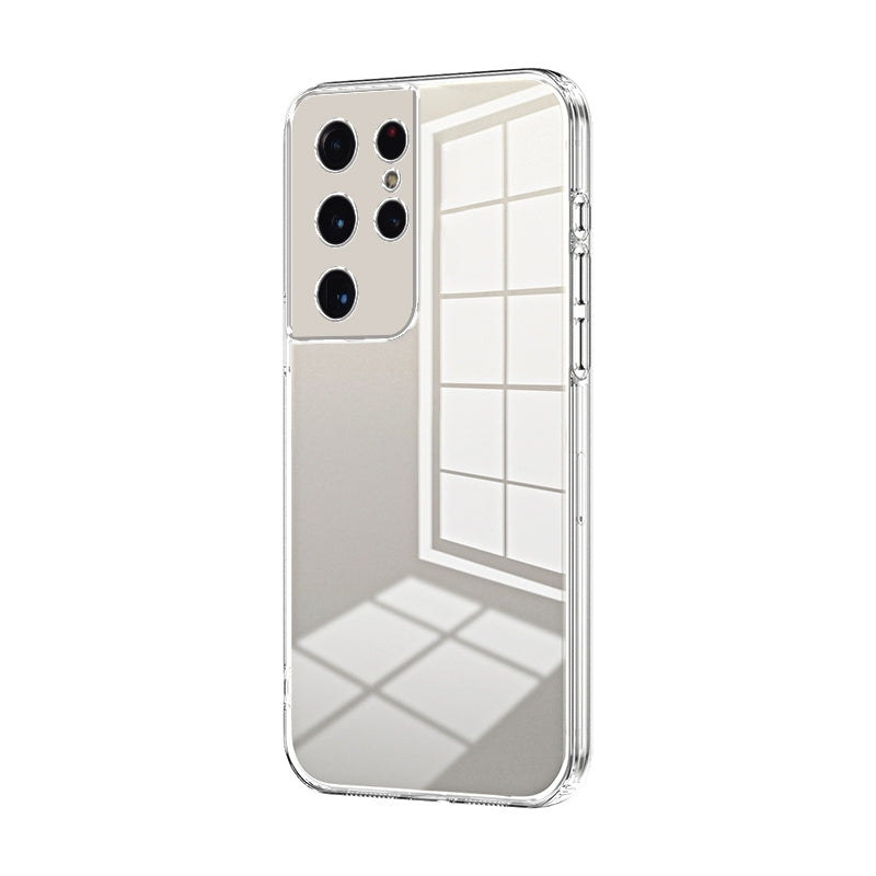 Samsung Galaxy S21 Ultra 5G Case - Transparent Plating & Precision Hole Design for Luxury and Protection-buycases.co.uk