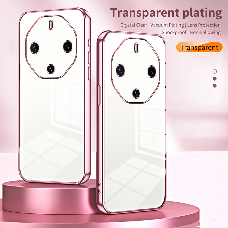 Huawei Mate 60 RS Ultimate Case - Transparent Plating & Precision Hole Design for Luxury and Protection-buycases.co.uk