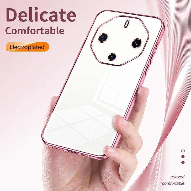 Huawei Mate 60 RS Ultimate Case - Transparent Plating & Precision Hole Design for Luxury and Protection-buycases.co.uk