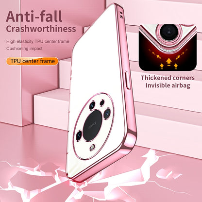 Huawei Mate 60 Pro Case - Transparent Plating & Precision Hole Design for Luxury and Protection-buycases.co.uk