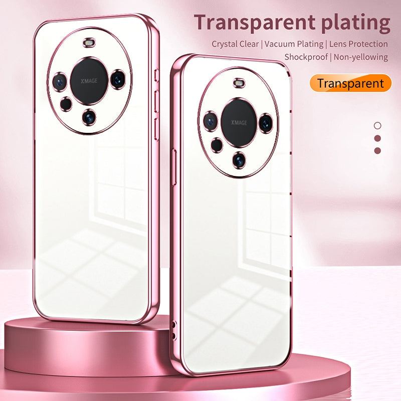 Huawei Mate 60 Case - Transparent Plating & Precision Hole Design for Luxury and Protection-buycases.co.uk