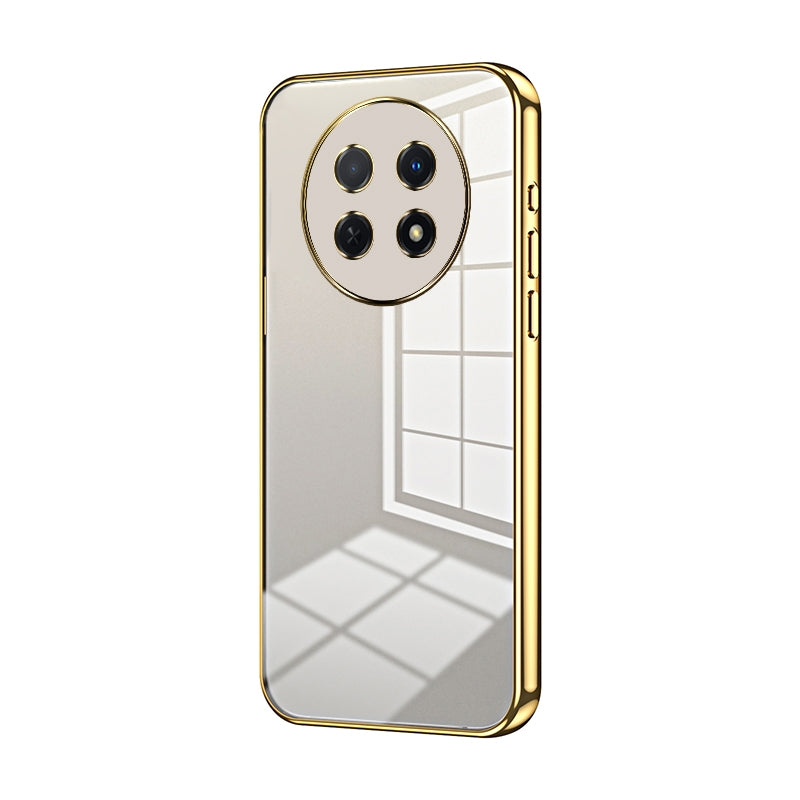 Huawei nova Y91 Case - Transparent Plating & Precision Hole Design for Luxury and Protection-buycases.co.uk