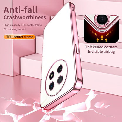 Huawei nova Y91 Case - Transparent Plating & Precision Hole Design for Luxury and Protection-buycases.co.uk