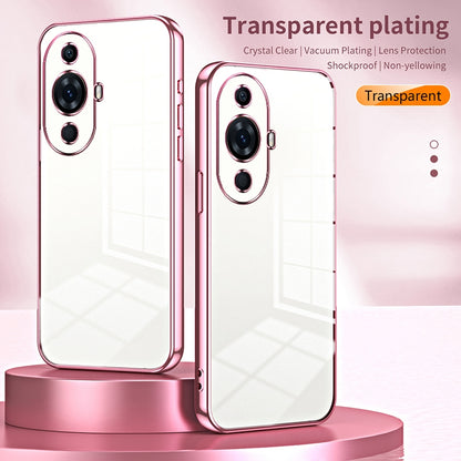 Huawei nova 11 Pro Case - Transparent Plating & Precision Hole Design for Luxury and Protection-buycases.co.uk