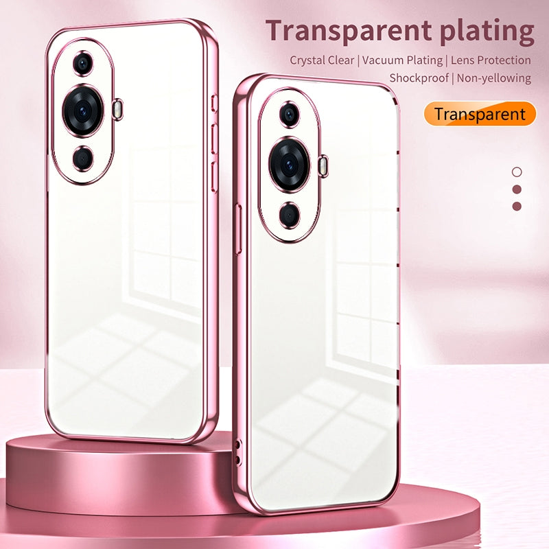 Huawei nova 11 Pro Case - Transparent Plating & Precision Hole Design for Luxury and Protection-buycases.co.uk