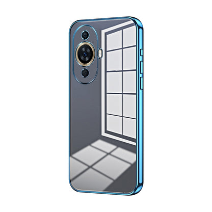 Huawei nova 11 Case - Transparent Plating & Precision Hole Design for Luxury and Protection-buycases.co.uk