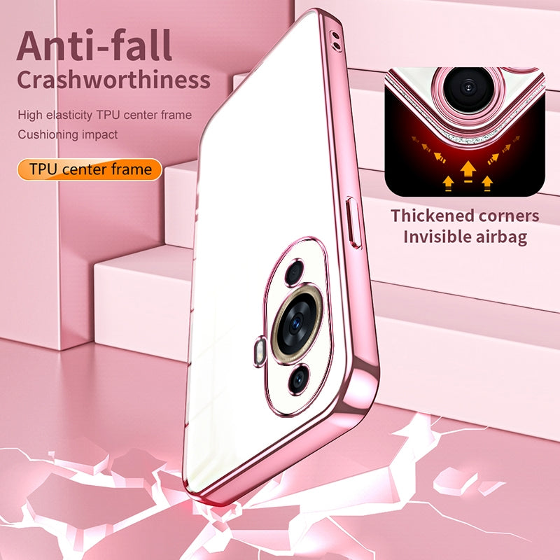 Huawei nova 11 Case - Transparent Plating & Precision Hole Design for Luxury and Protection-buycases.co.uk