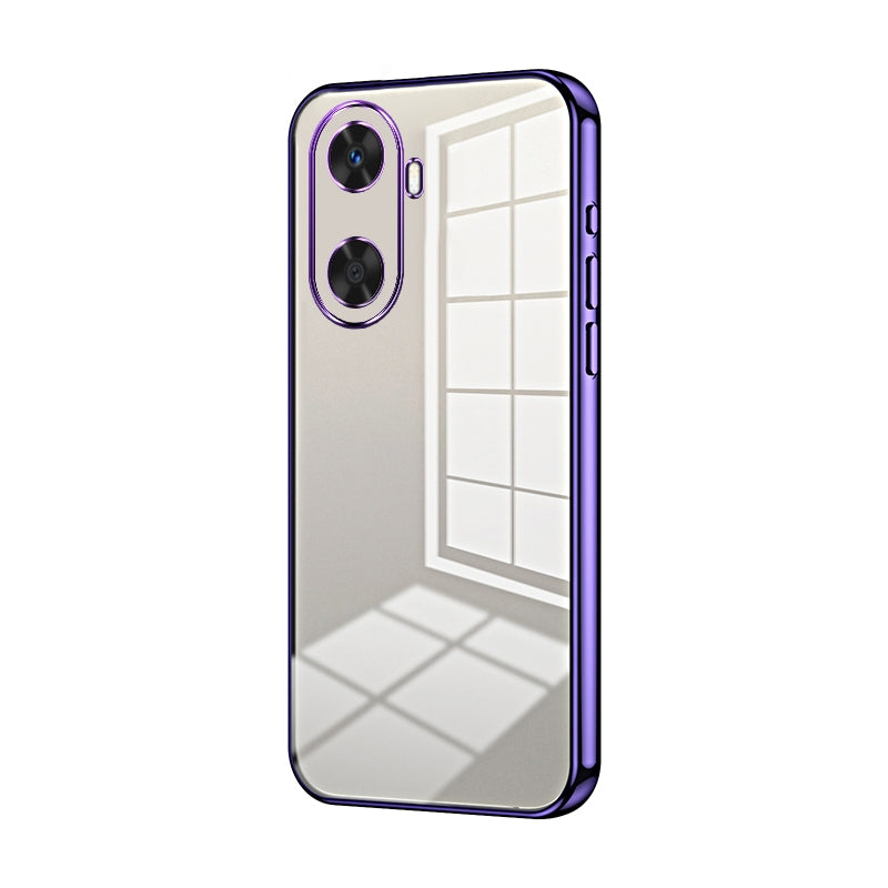 Huawei Enjoy 60 Case - Transparent Plating & Precision Hole Design for Luxury and Protection-buycases.co.uk
