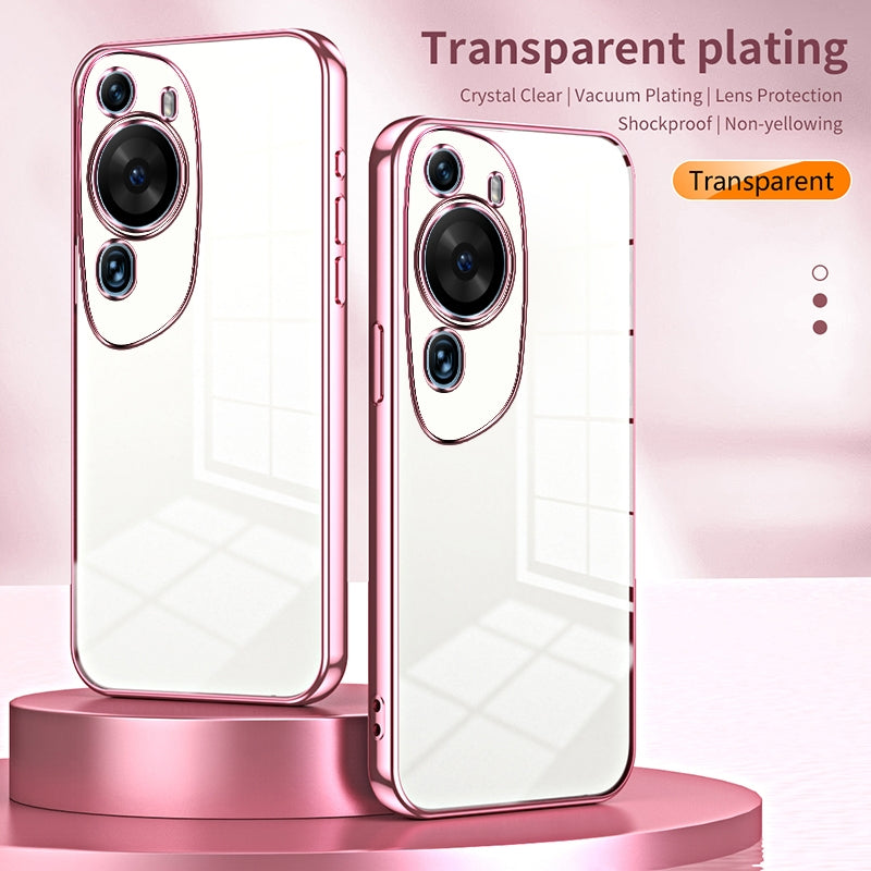 Huawei P60 Art Case - Transparent Plating & Precision Hole Design for Luxury and Protection-buycases.co.uk