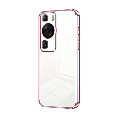 Huawei P60 Case - Transparent Plating & Precision Hole Design for Luxury and Protection-buycases.co.uk