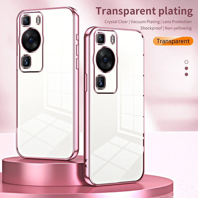 Huawei P60 Pro Case - Transparent Plating & Precision Hole Design for Luxury and Protection-buycases.co.uk