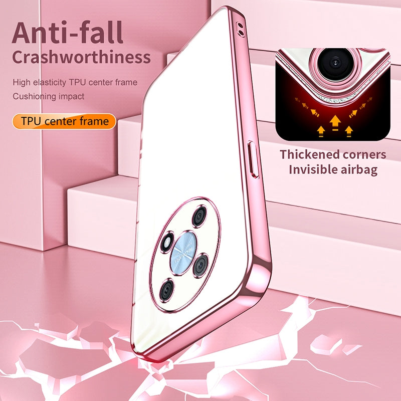 Huawei Enjoy 50 Pro Case - Transparent Plating & Precision Hole Design for Luxury and Protection-buycases.co.uk