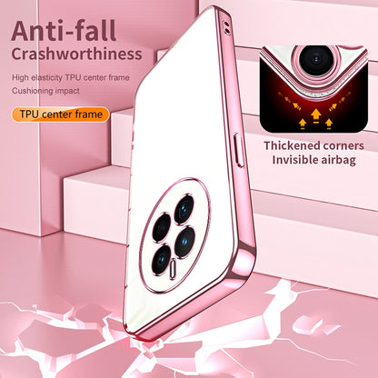 Huawei Mate 50 Case - Transparent Plating & Precision Hole Design for Luxury and Protection-buycases.co.uk