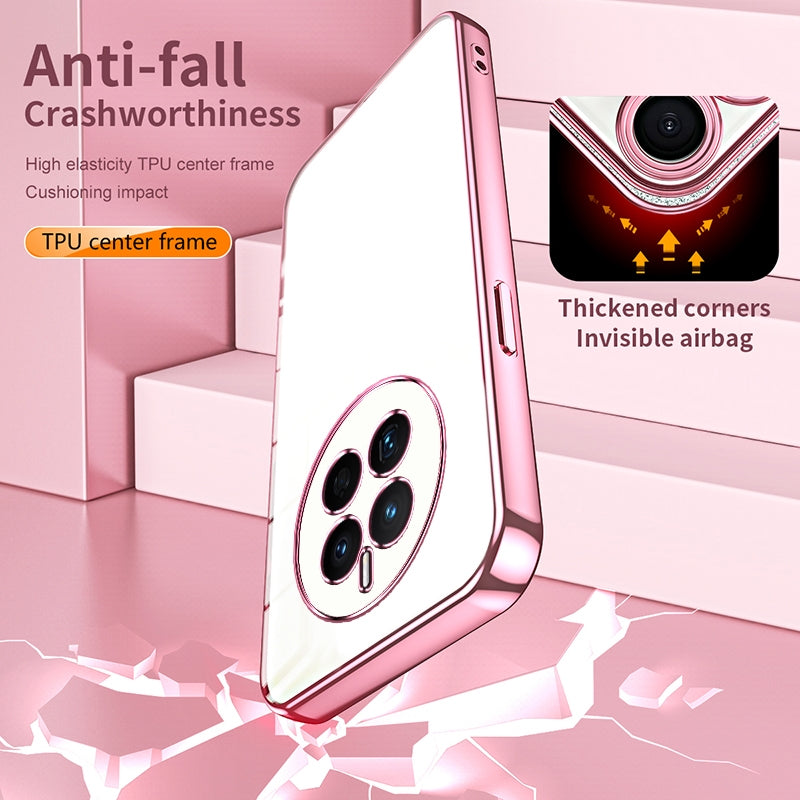 Huawei Mate 50 Case - Transparent Plating & Precision Hole Design for Luxury and Protection-buycases.co.uk