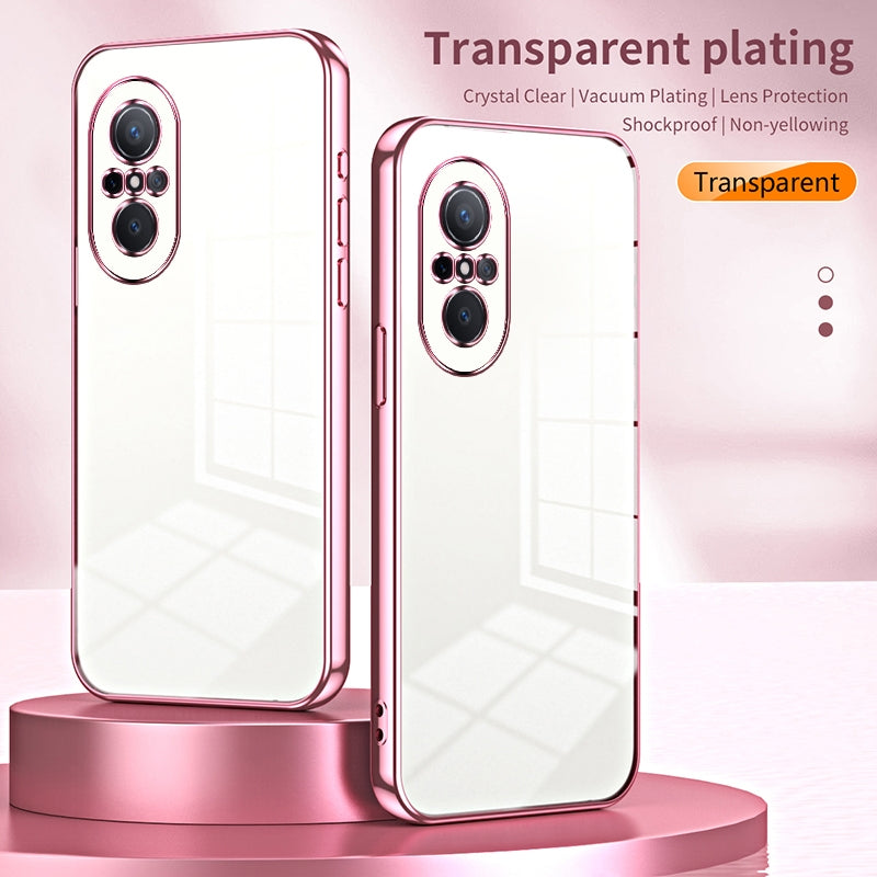 Huawei nova 9 SE Case - Transparent Plating & Precision Hole Design for Luxury and Protection-buycases.co.uk