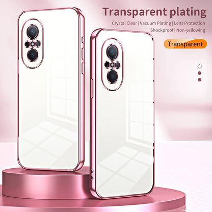 Huawei nova 9 SE Case - Transparent Plating & Precision Hole Design for Luxury and Protection-buycases.co.uk
