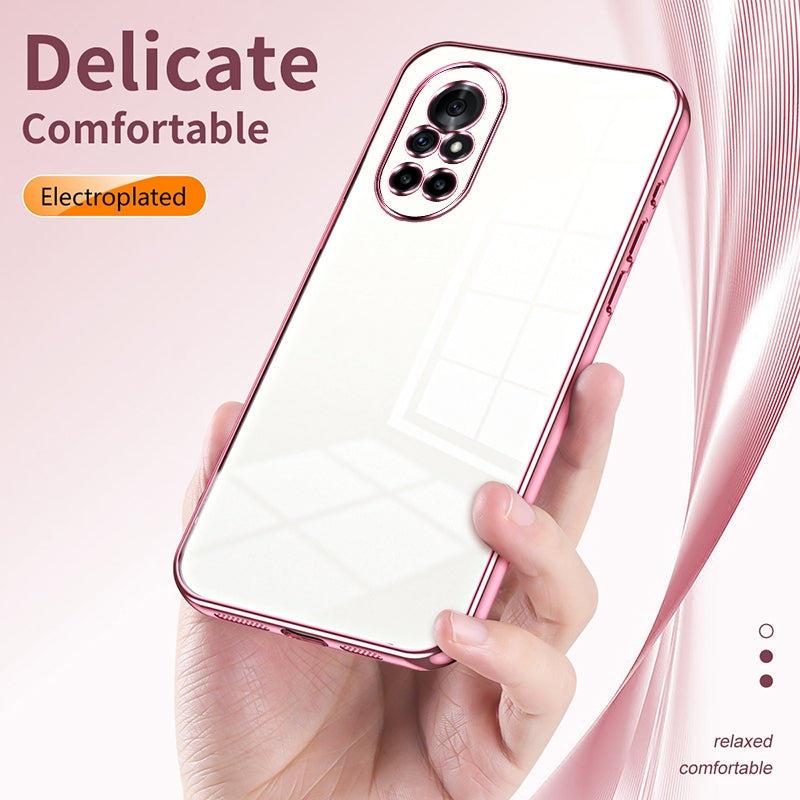 Huawei nova 8 5G Case - Transparent Plating & Precision Hole Design for Luxury and Protection-buycases.co.uk