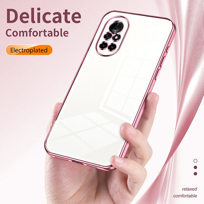 Huawei nova 8 4G Case - Transparent Plating & Precision Hole Design for Luxury and Protection-buycases.co.uk