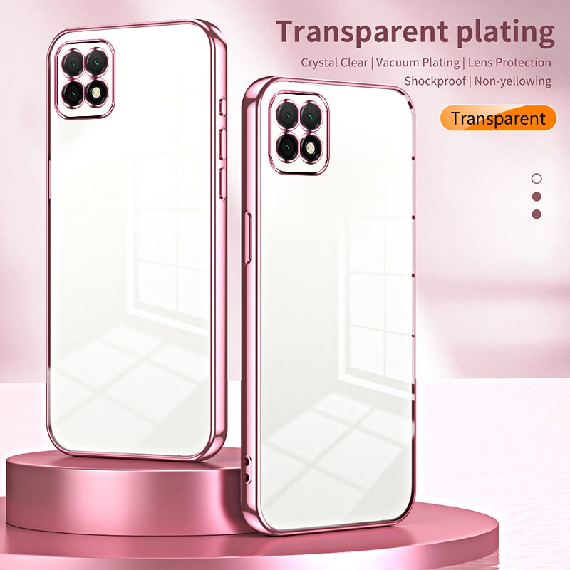 Huawei Enjoy 20 Case - Transparent Plating & Precision Hole Design for Luxury and Protection-buycases.co.uk