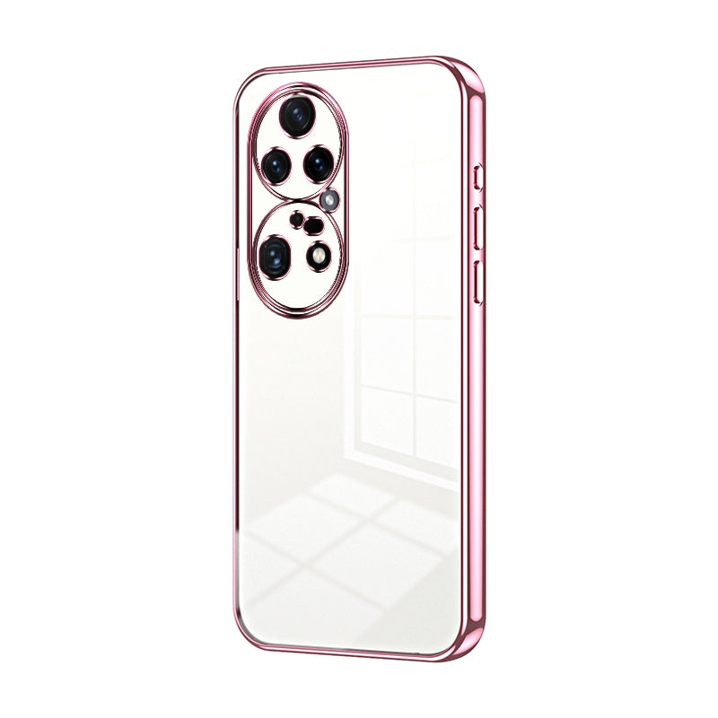 Huawei P50 Pro Case - Transparent Plating & Precision Hole Design for Luxury and Protection-buycases.co.uk