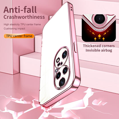 Huawei P50 Pro Case - Transparent Plating & Precision Hole Design for Luxury and Protection-buycases.co.uk