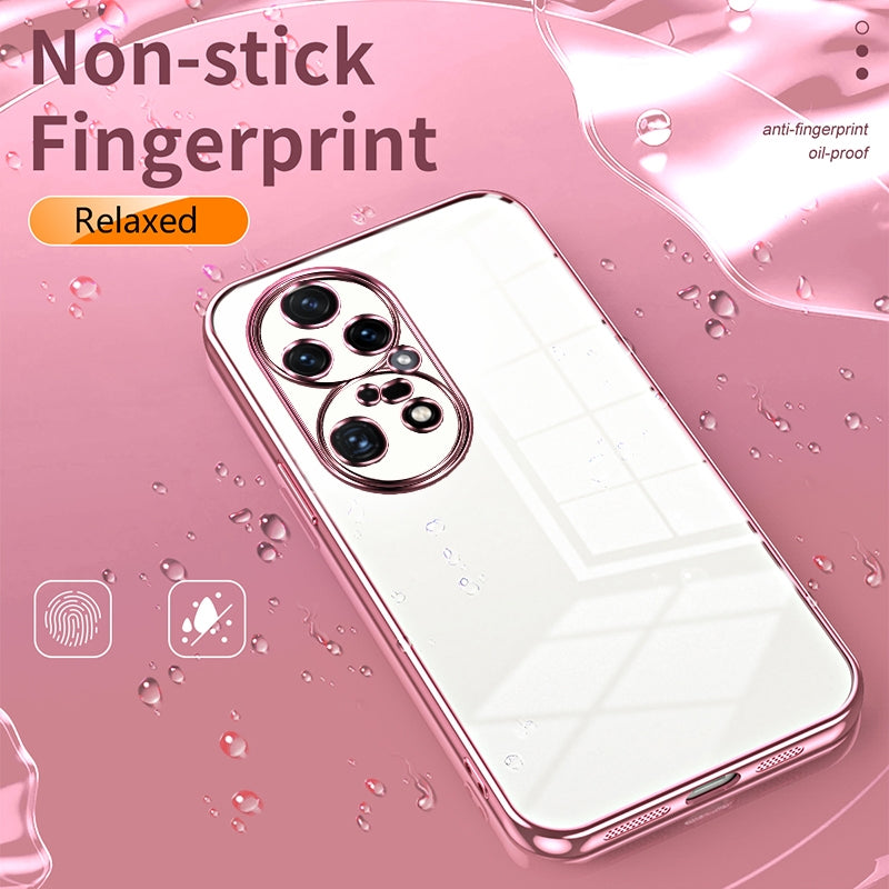 Huawei P50 Pro Case - Transparent Plating & Precision Hole Design for Luxury and Protection-buycases.co.uk