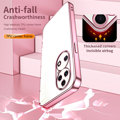 Huawei P50 Case - Transparent Plating & Precision Hole Design for Luxury and Protection-buycases.co.uk